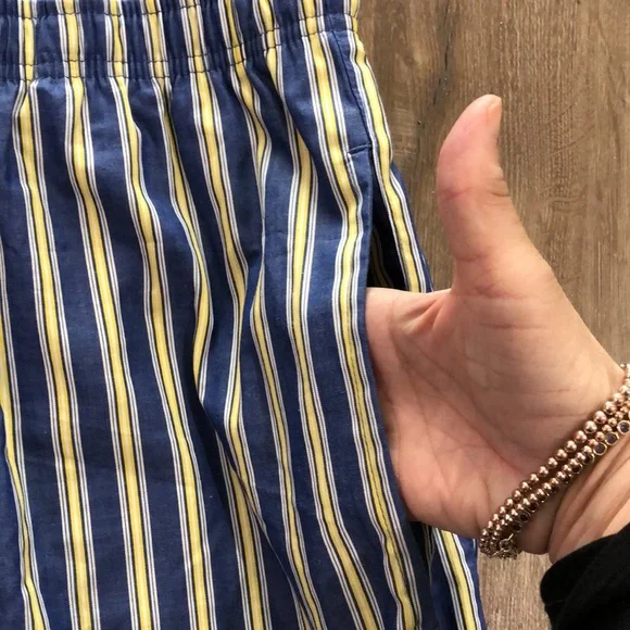 Worn once - STAFFORD 100% Cotton Men’s Sleep Pants / Pajama Bottoms - Picture 5 of 9